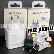 SAMSUNG 45 Watt Type C Fast Charging Charger Adapter Cable