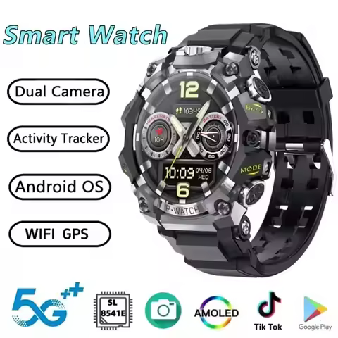 Q668 5G Full Netcom Smartwatch: 1.5 Inch AMOLED HD Screen, Insert 4G/5G SIM Card, GPS, WiFi, IP68 Wa