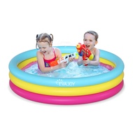 Inflatable Kiddie Pool, Evajoy 58'' x 13'' Ground Swimming Pool for Kids,Large Dog Pool Children Fam