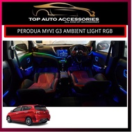 PERODUA MYVI G3 2018-2025 LED RGB AMBIENT CAR AMBIENT LIGHT PLUG AND PLAY