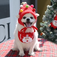 现货 DY Loving New Pet Christmas Hat Polar Fleece Christmas Tree Elk Cosplay Hat for Dogs Cats Shihtzu