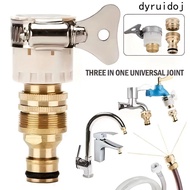 DYRUIDOJ 3Pcs Universal Faucet Adapter, Adjustable 15mm To 20mm 3-in-1 Hose Adapter, Pipe Fitting Ni