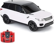 CMJ RC Cars Range Rover RC Remote Control Car Sport White 2.4Ghz 1:24 Scale. Great Kids Play Toy Aut