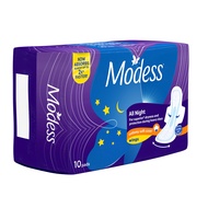 Modess All Night with Wings Cottony Soft Cover Napkins 10s 124g