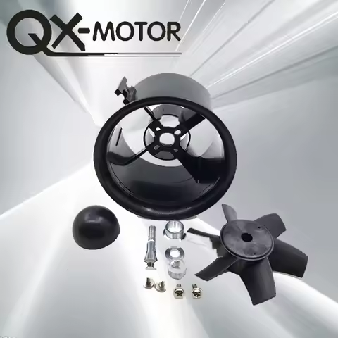 QX-MOTOR 70mm EDF 6 Blades Ducted Fan Suit For RC Airplane, Manufacturer Direct Deal