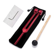 128 Hz Tuning Fork Weighted Red Tuning Forks Kit for Healing 128 Hz Sonic Slider Tuning Fork Kit