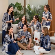 KEMEJA Couple Batik - HT NAVY - MEN'S SHIRT - BATIK OUTER - BATIK BLOUSE - 252 HT - 242HT - 241HT - 
