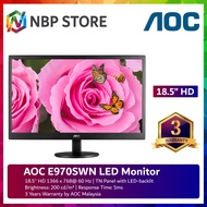 AOC E970SWN 18.5" LED-backlit Monitor ( VGA, 3 Yrs Wrty )