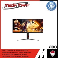 AOC CU34G4H 34″ CURVED WQHD 200HZ GAMING MONITOR