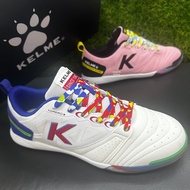 KELME K-Torero 7421ZX1214-632 (Pink-Black) | 7421ZX1214-162 (White-Blue) Futsal Shoes | Kasut Futsal
