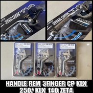 Brake HANDLE KLX 250/ KLX 140 ZETA 3 Fingers CP