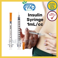 Insulin Syringe 1ml Picagari 1ml NIPRO Insulin Syringe with needle 30Gx8mm MDA