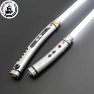 TXQSABER Ahsoka Lightsaber Force Heavy Dueling Double Saber Metal Hilt with Colors Chang Customize B