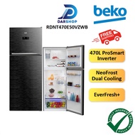 Beko Fridge Refrigerator Inverter 470L Fridge 2 Door Peti Ais 2 Pintu Peti Sejuk 2 Pintu Murah 冰箱 RDNT470E50VZWB