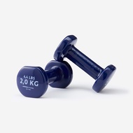 DOMYOS 2 kg 健身啞鈴組（2 入）－軍藍色