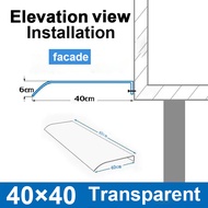 Invisible Awning Without Bracket Roof Household Transparency Organic Canopy Balcony Windows Canopy R