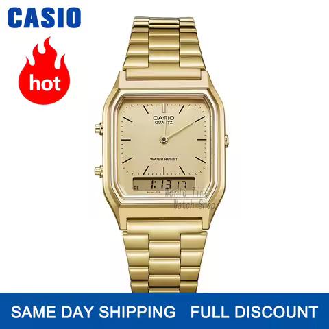 Casio watch gold watch men top brand luxury Dual display Waterproof Quartz men watch Sport military 