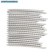 SHOPSHARINGSL 20pcs ​Fretwire Set​, 2.0mm Width​ ​Chrome Guitar Fret Wire​, Durable ​Copper ​Luthier