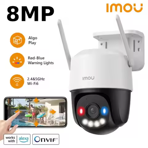 Imou Cruiser SC 8MP 4K Outdoor Security Wifi IP Camera POE Connection AOR Mode Red-Blue warning ligh