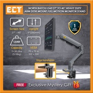 North Bayou G60 27" to 45" Heavy Duty Arm Desk Mount Full Motion Monitor Stand