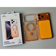 IPhone 17 Pro Max - Keephone Aurora Pro Omber Orange Case Supports Premium Ultra Thin Light Charging