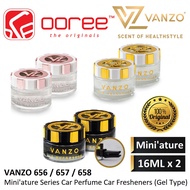 VANZO 656 (SECRET MUSK) / 657 (VELVET MUSK) / 658 (ENGLISH PEAR & FREESIA) MINI'ATURE SERIES CAR FRE