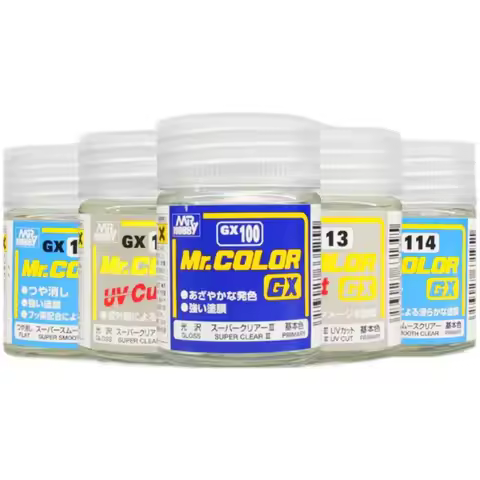 Mr.Hobby GX100 GX112 GX113 GX114 Oil-Based Clear Coat Matte Protective Model Paint for Gundam BJD Do