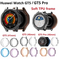 For Huawei watch GT 5 Case Soft TPU Protective Frame Huawei Watch gt 4 Case Candy Color Shell Huawei