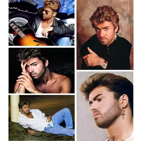 Full Square Drill George Michael Portrait Diamond Painting 5D Diy Diamond Embroidery Rhinestone Mosa
