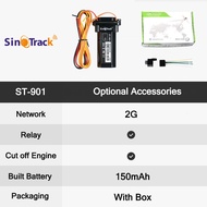 ใหม่ล่าสุด SinoTrack จีพีเอสกันน้ำขนาดเล็ก Tracker ST-901 4PIN พร้อม Remote Contorl สำหรับรถยนต์รถจั