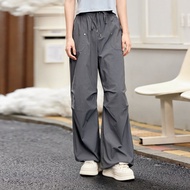 BY IHAPPY | กางเกงคาร์โก้ขอบพับ น้ำหนักเบา ระบายอากาศได้ดี
