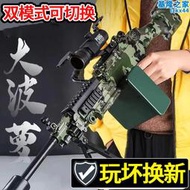 M249大鳳梨電動連發兒童男孩水晶玩具手自一體自動可發射軟彈槍