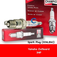 Spark Plug - Champion 306L86C / NGK B6HS-10 for Yamaha Outboard - 94701-00273