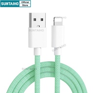 Suntaiho High Quality Color Braid Wire USB To Lightning Cable 2.4A Fast Charging for IPhone IPad Ser