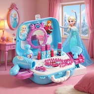 Children Frozen Simulation Dressing Table Toys Play House Girl Elsa Princess Elsa Birthday Gift Fema
