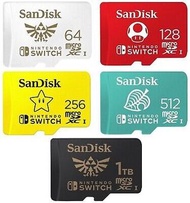 SanDisk Nintendo Switch™ 專用記憶卡 128GB