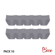 BmeกางเกงในFREESIZE(แพ็ก10ตัว) รุ่น ME7A1C สีเดียวกันและคละสี สีนู้ด สีเทา