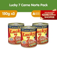 Lucky 7 Carne Norte 150g (Pack of 3)