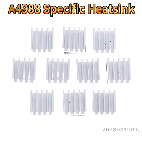 10Pcs 3D Printer A4988 Heatsink, 9x9x5mm Aluminum Cooling Block for Stepper Motor Driver,High Temper