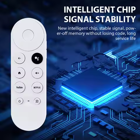 Replacement Voice Remote Control Compatible with Google Chromecast 4K Snow Smart TV Streaming Stick 