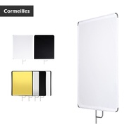 Flag Reflector 75x90cm Stainless Steel Flag Panel Reflector Soft Light Diffuser  / 4-in-1 Cover Fit 