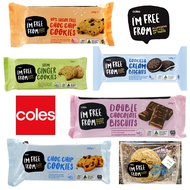 COLES Im Free From Sugar Free Gluten Free Chocolate Chip Cookies • Double Chocolate • Cookies Cream 