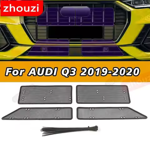 Car Insect Proof Net For AUDI Q3 F3 Sportback 2019 2020 Water Tank Cover Racing Grid Protective Net 