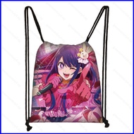 GS4 oshi no ko Drawstring Bag Student Kids Backpack Schoolbag Large Capacity Ruby Ai Hoshino Casual 