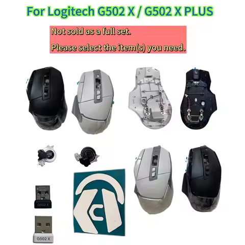 Replacement Housing Shell Kit for Logitech G502 X / G502 X PLUS Wireless Mice | Includes Top Cover &