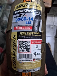 BAN LUAR TUBELESS SOFT COMPOUND FDR MP27 90/80 RING 14 GENUINE FDR