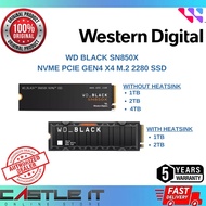 Western Digital WD Black SN850X 1TB 2TB 4TB NVMe PCIe Gen4 x4 M.2 2280 SSD With / Without Heatsink