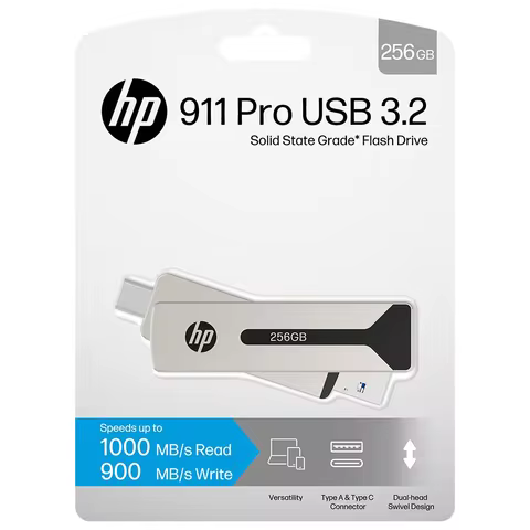 HP USB3.2 Portable SSD Type-C 1TB 512GB High-Speed External Hard Drive 1000MB/S for Desktop PC Mobil