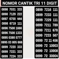 KARTU PERDANA TRI NOMOR CANTIK KARTU TRI 11 DIGIT TRIPLE