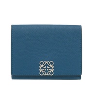Loewe Anagram 三折錢包，藍色真皮，成色極佳，貨號 1108 [二手] LOEWE